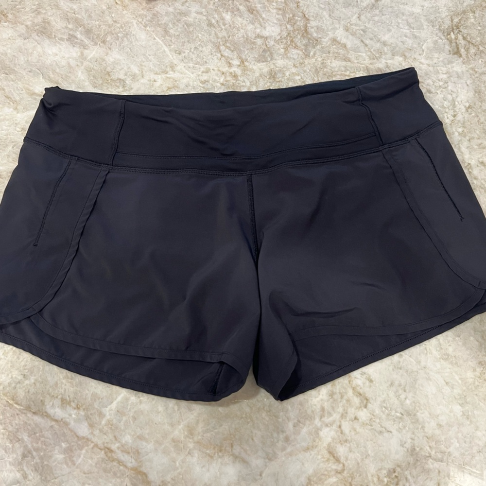 Lululemon Speed Up Short Long *4" Black Size 10